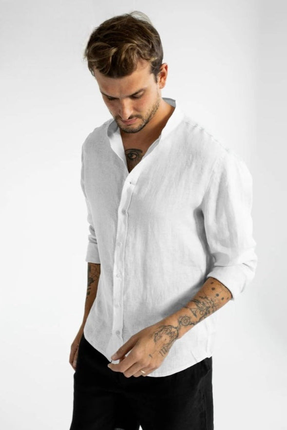Camisa Lino Ibiza Blanco