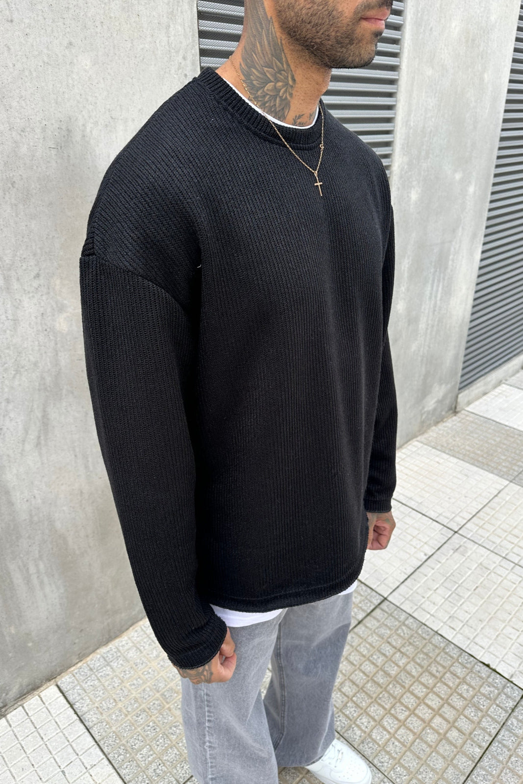 Buzo Hilo Milan Negro