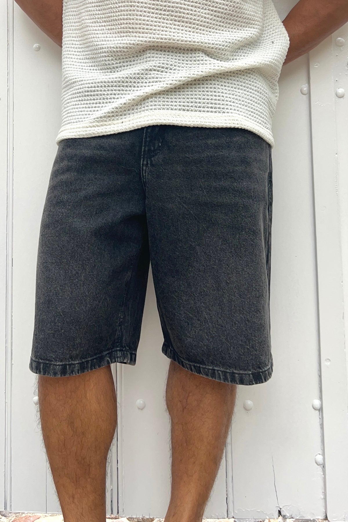 Bermuda Baggy Lisa Manchester Gris Oscuro