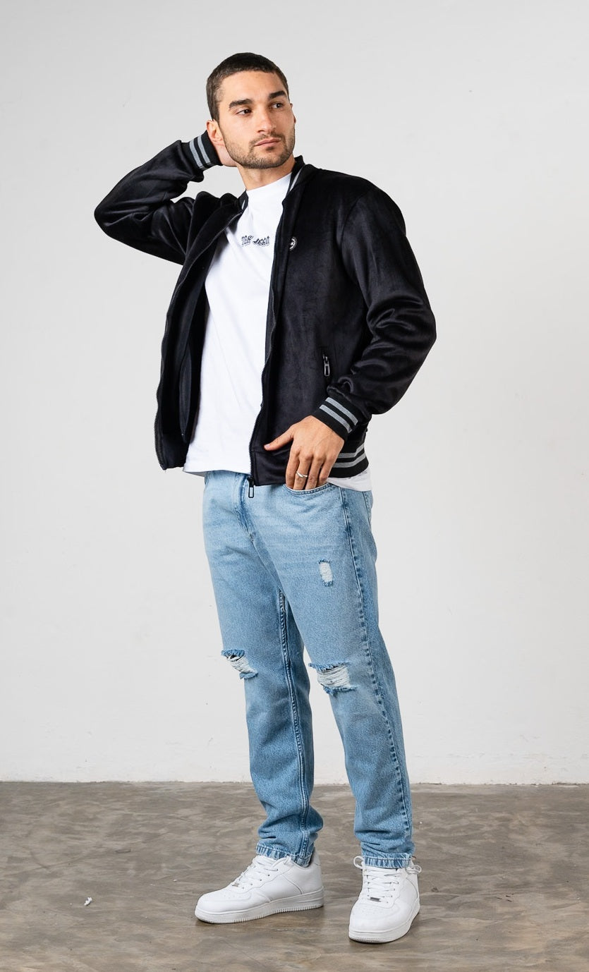 Campera Plush Denver Negro