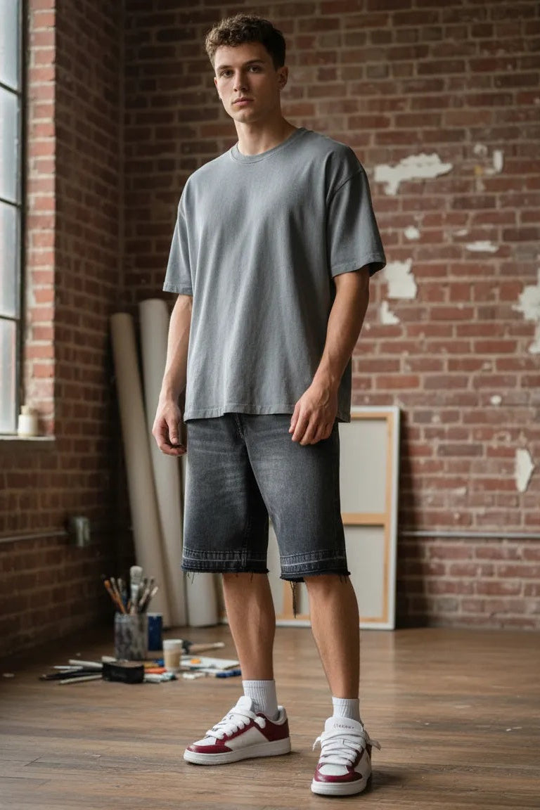 Bermuda Baggy Liberty Gris Oscuro