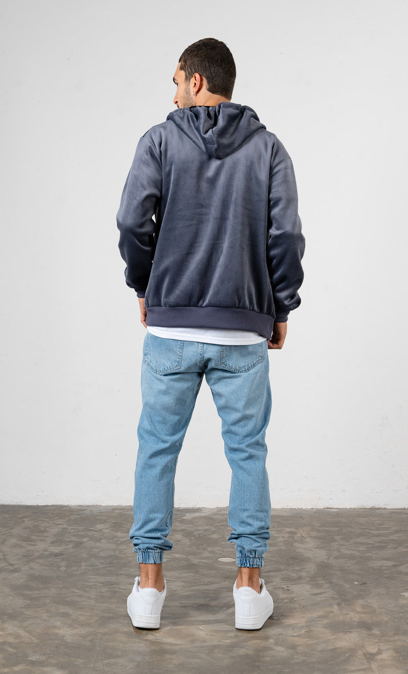 Campera Plush Alan Gris Claro