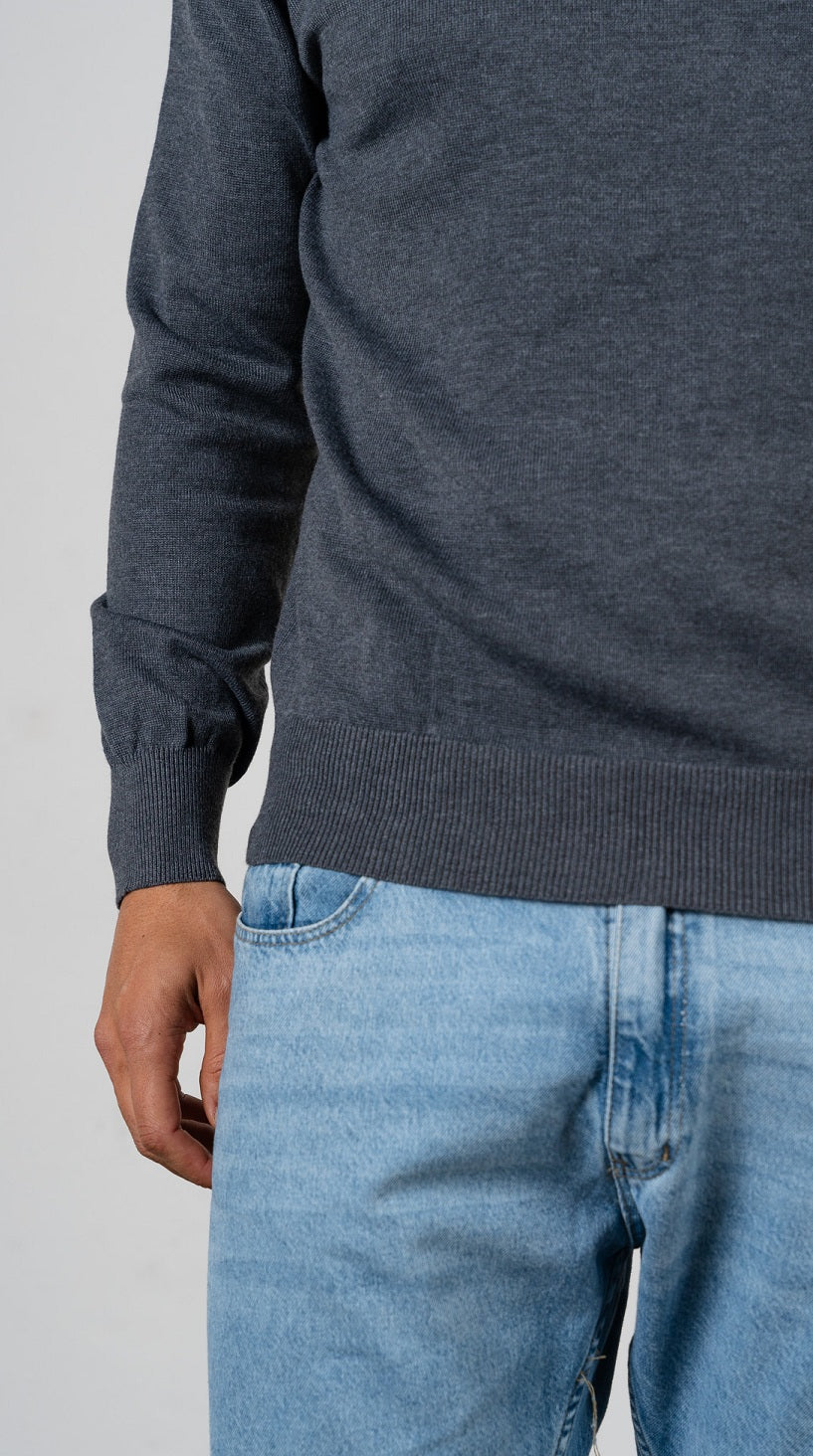 Buzo Hilo Oviedo Gris Oscuro