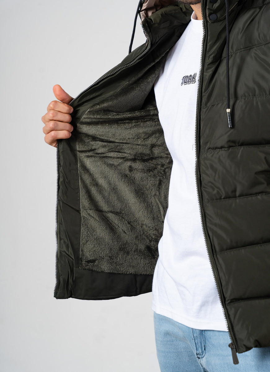 Campera Nylon Puffer Verde