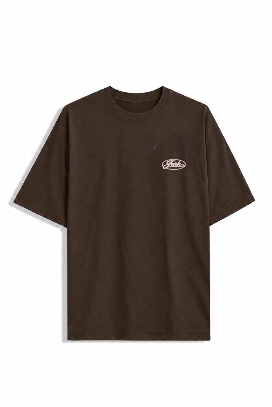 Remera Oversize Chasing Marron