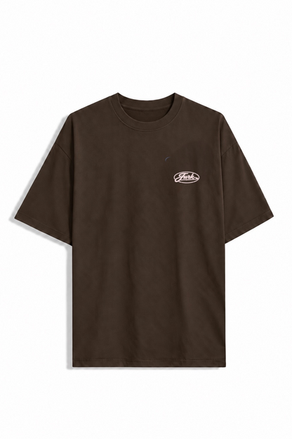Remera Oversize Chasing Marron