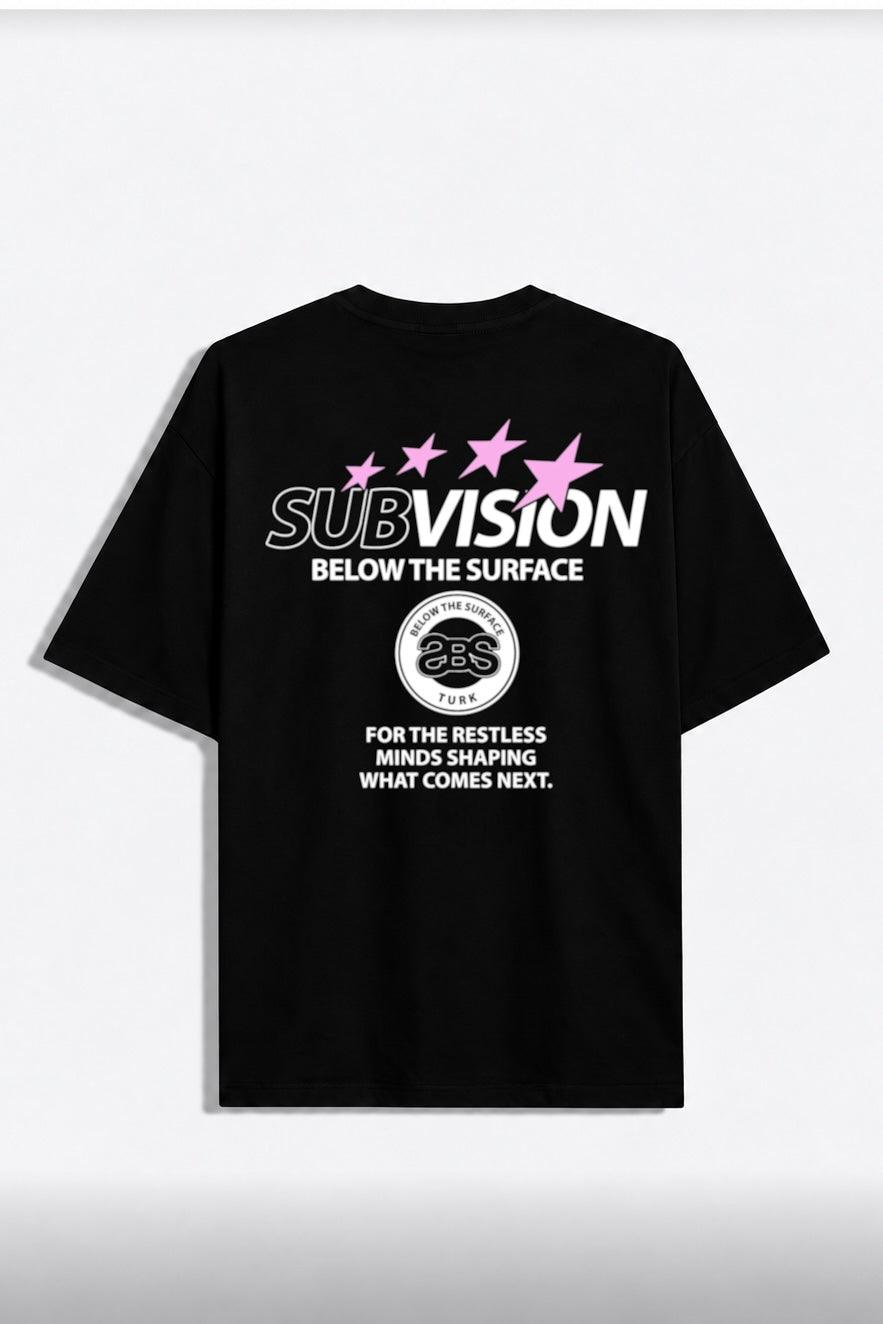 Remera Oversize Vision Negro
