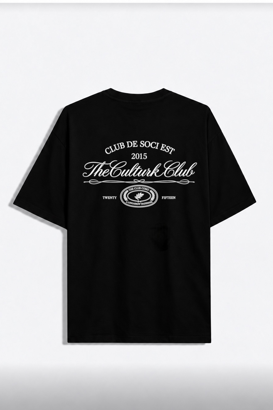 Remera Oversize Club Negro