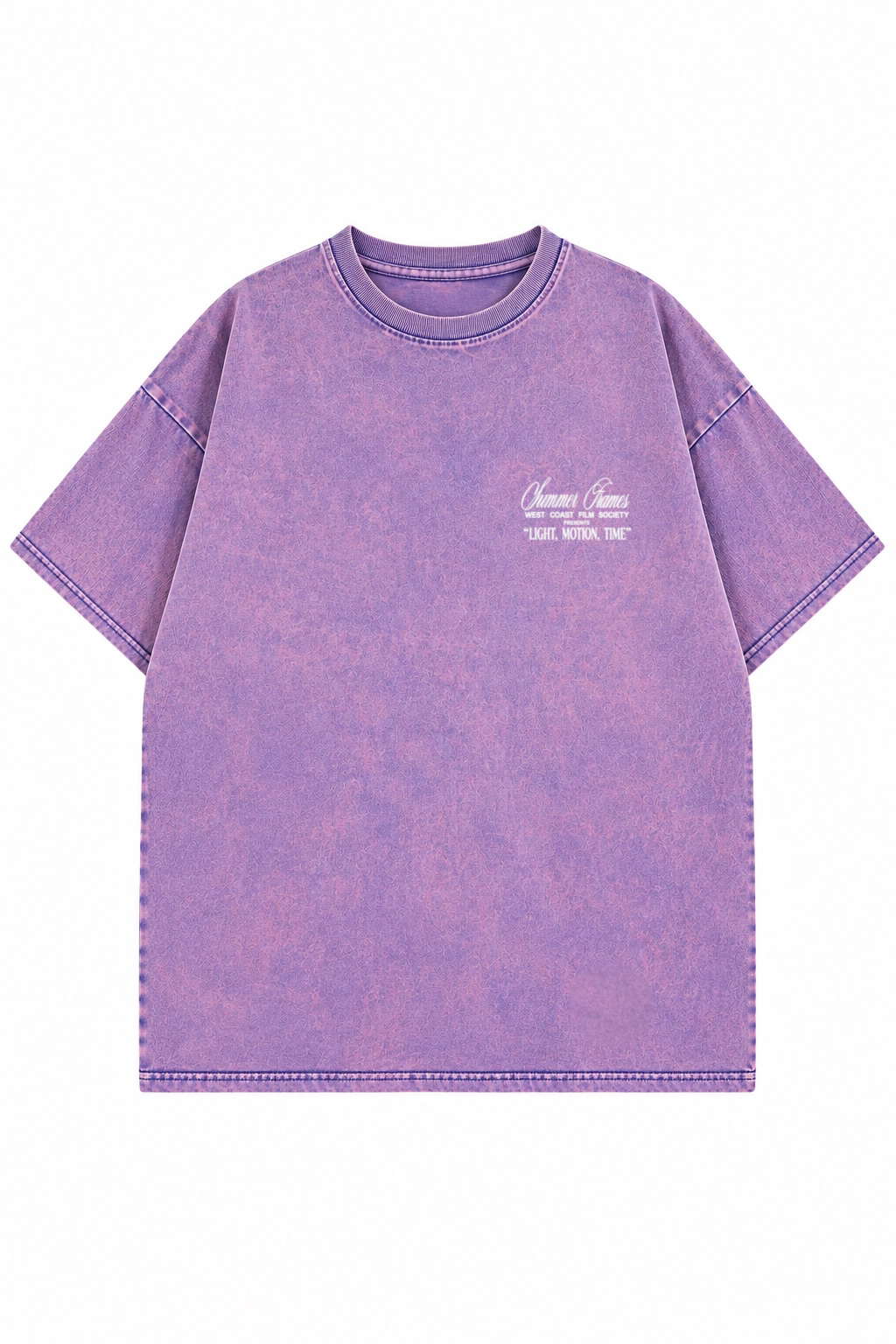 Remera Oversize stonewash summer Violeta