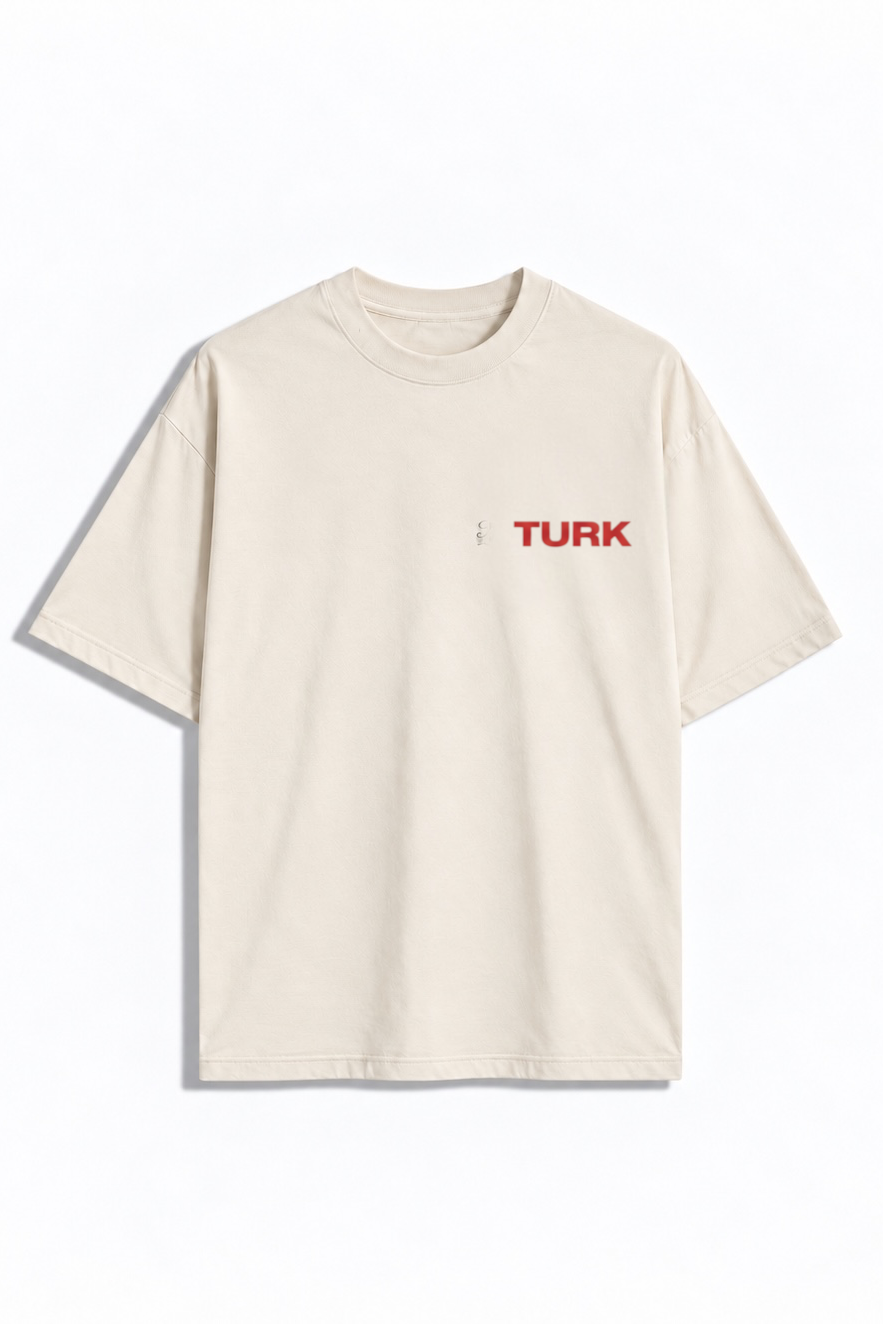 Remera Oversize Style Beige