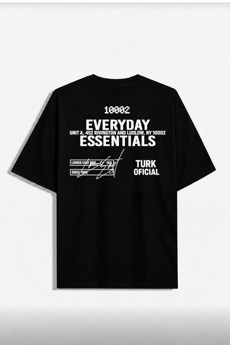 Remera Oversize everyday Negro