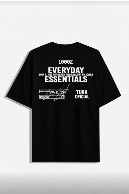 Remera Oversize everyday Negro