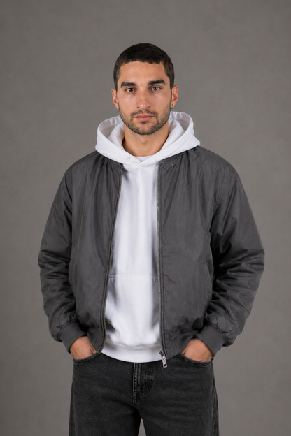 Bomber Nylon Chelsea Gris