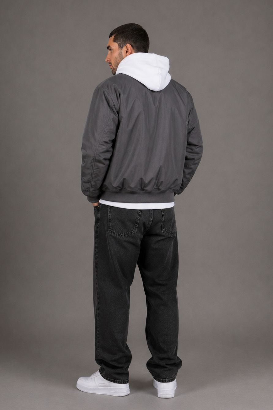 Bomber Nylon Chelsea Gris