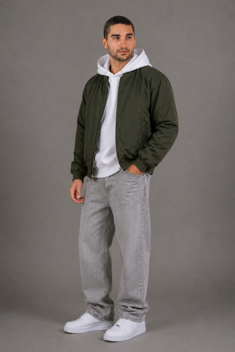 Bomber Nylon Chelsea Verde