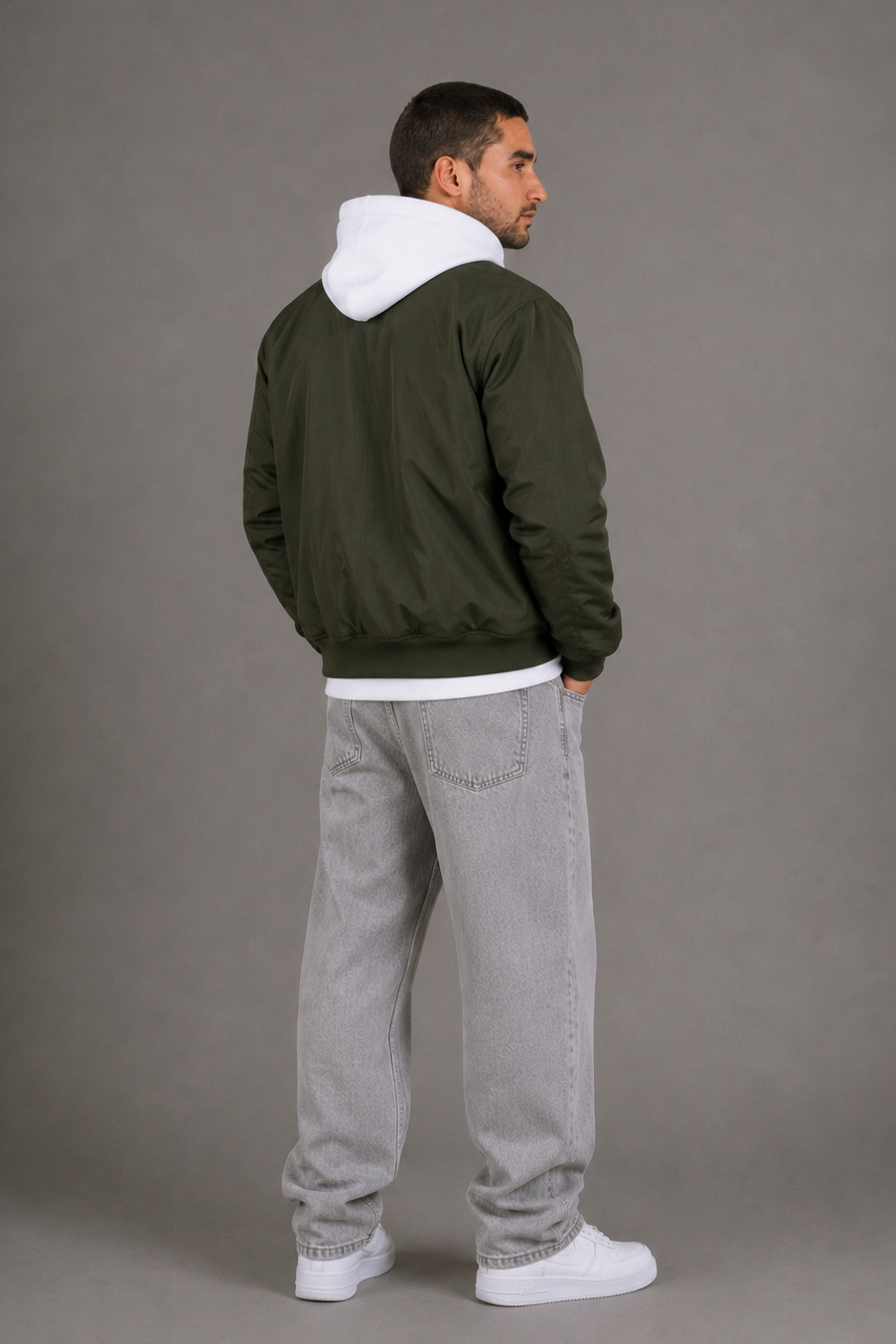 Bomber Nylon Chelsea Verde