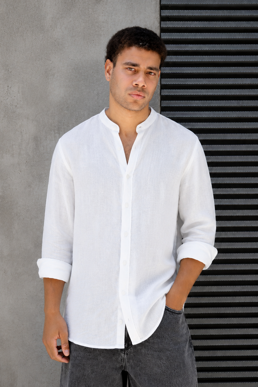 Camisa Lino Ibiza Blanco