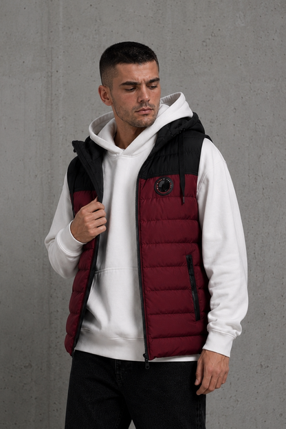Chaleco Nylon Berlin Bordo