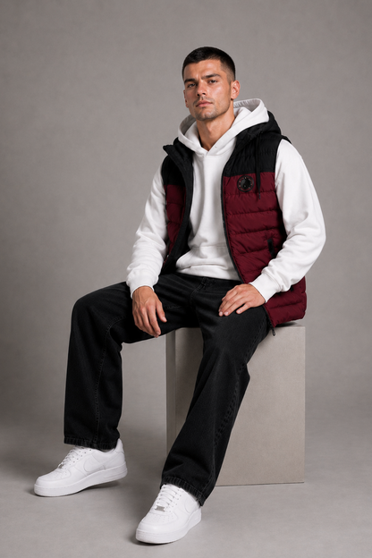 Chaleco Nylon Berlin Bordo