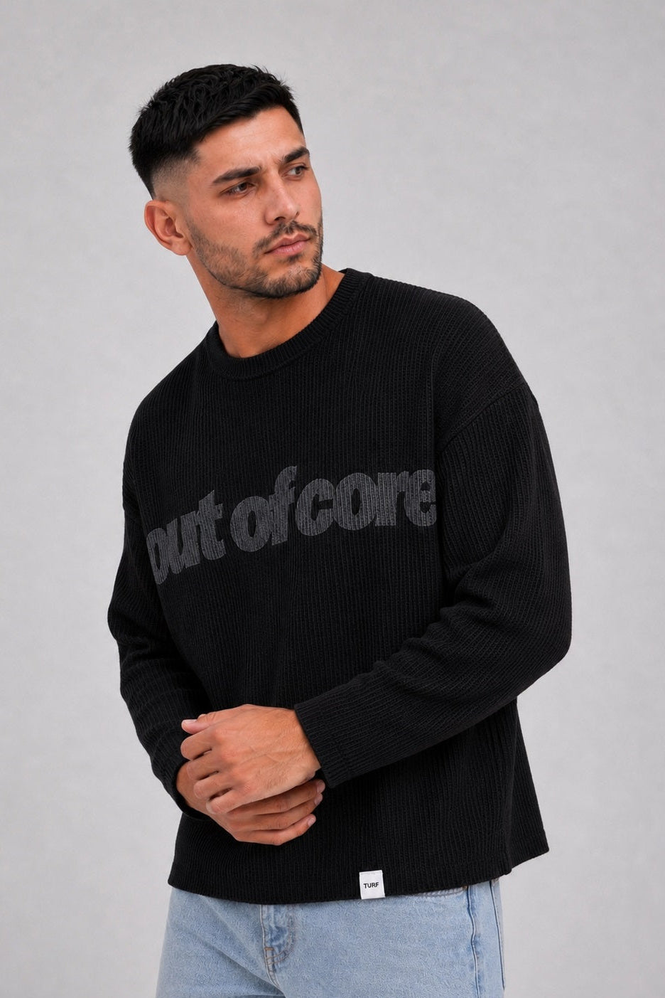 Buzo Hilo Estampado Harlem Negro