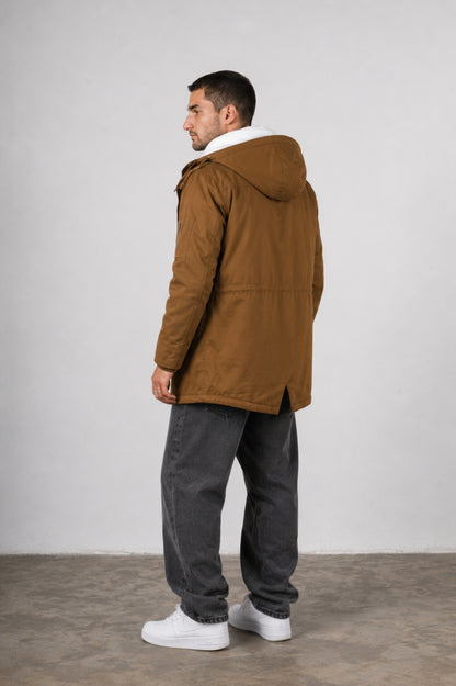 Parka Gabardina Alaska Marrón