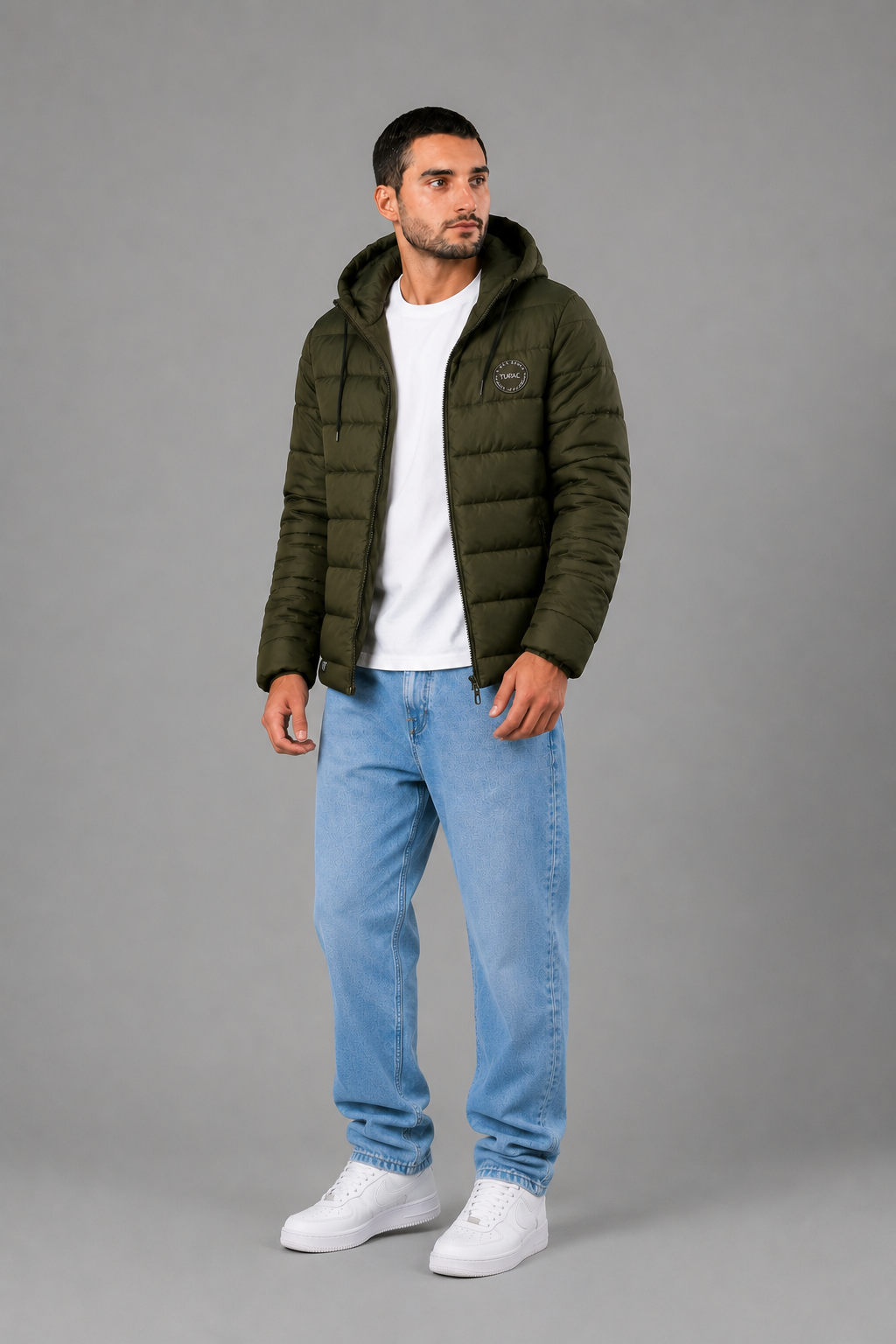 Campera Nylon Inflada Okland Verde