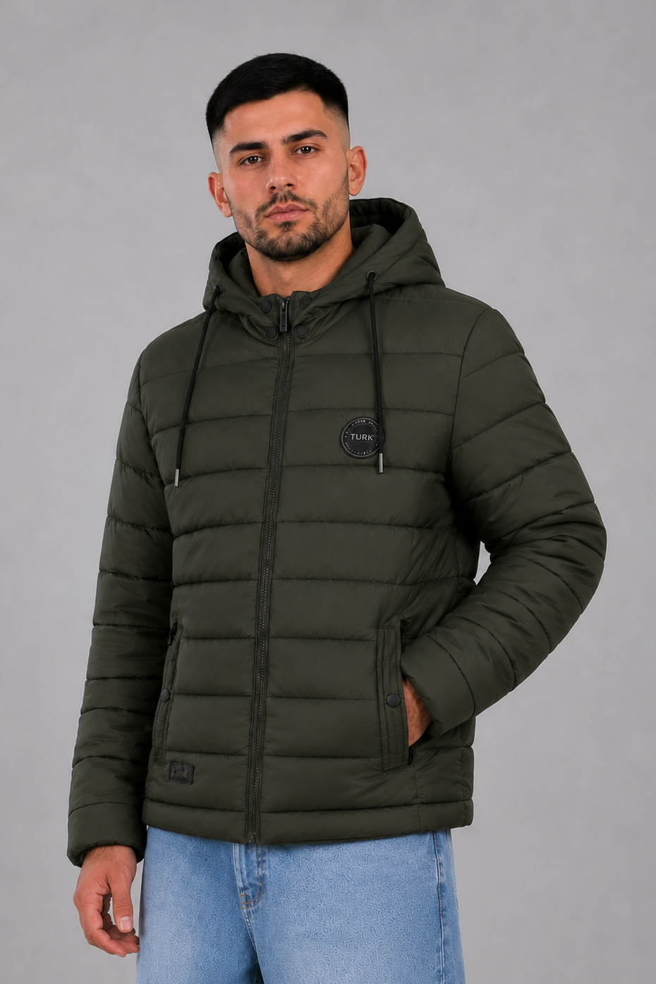 Campera Nylon Inflada Okland Verde