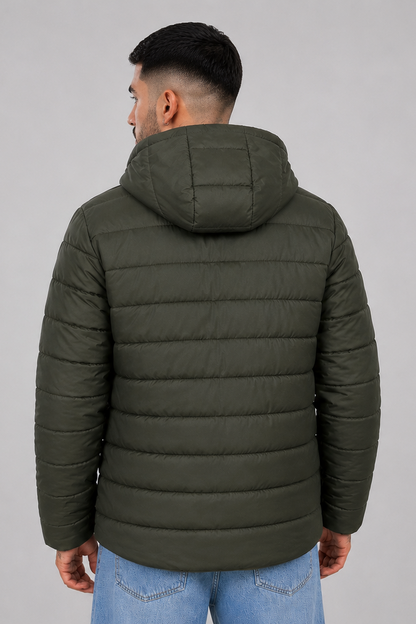 Campera Nylon Inflada Okland Verde