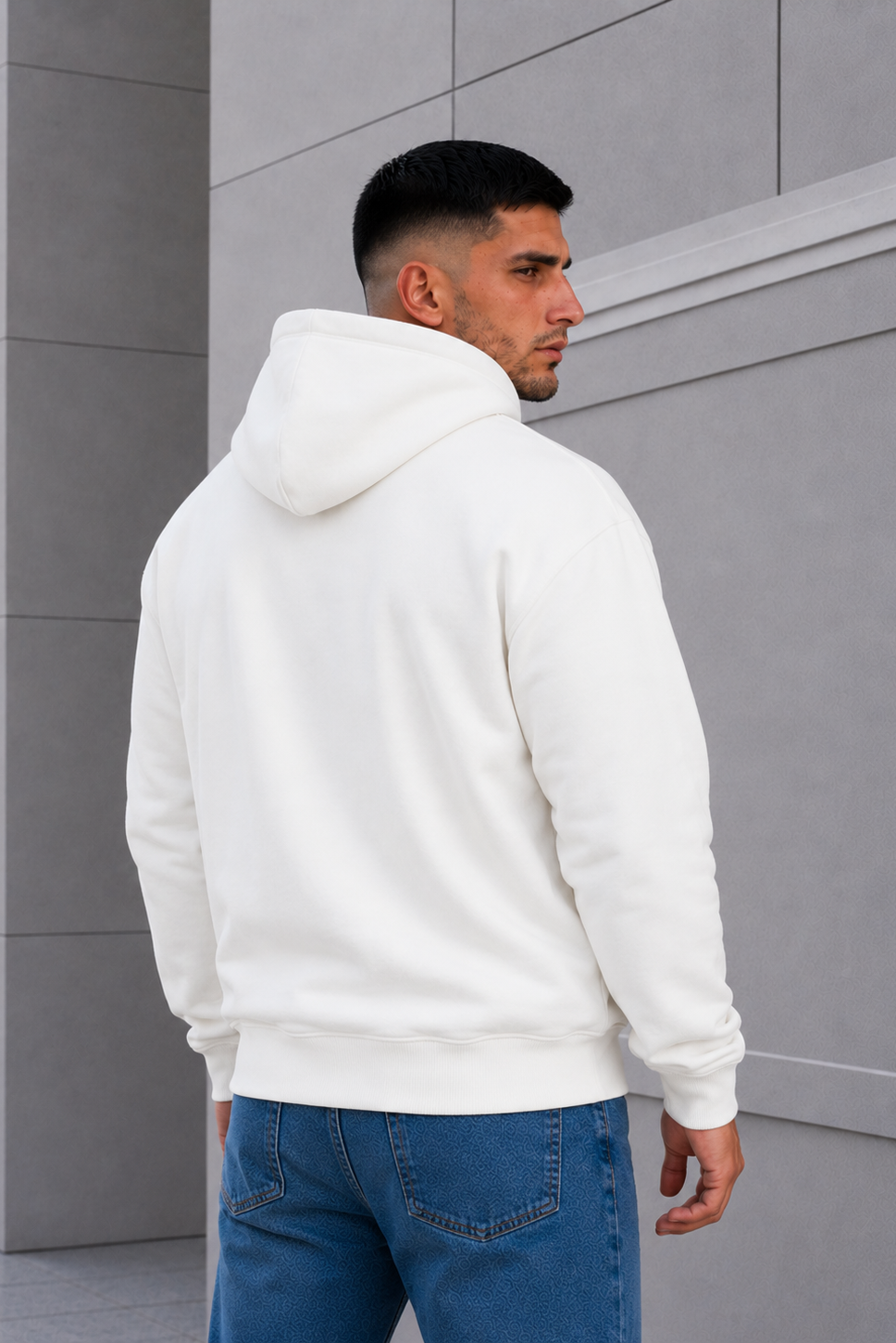 Canguro Liso Over Blanco