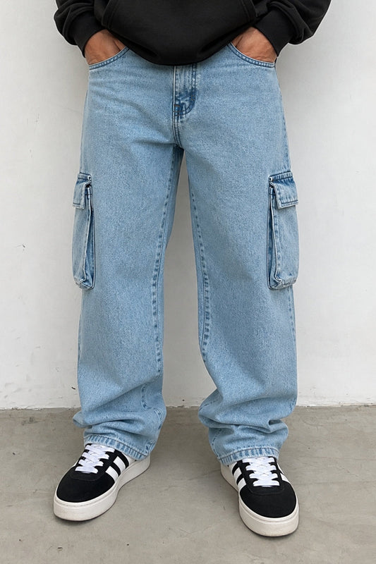 Cargo Baggy Palmer Celeste