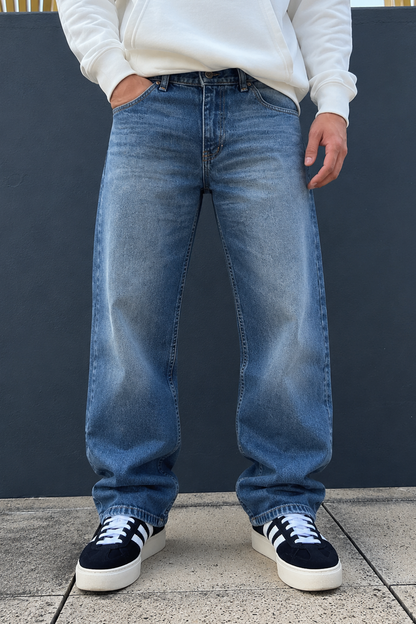 Baggy Liso Kansas Azul