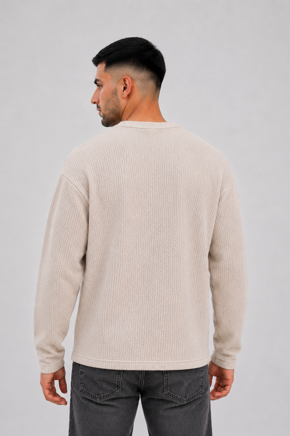 Buzo Hilo Tejido Jamaica Beige