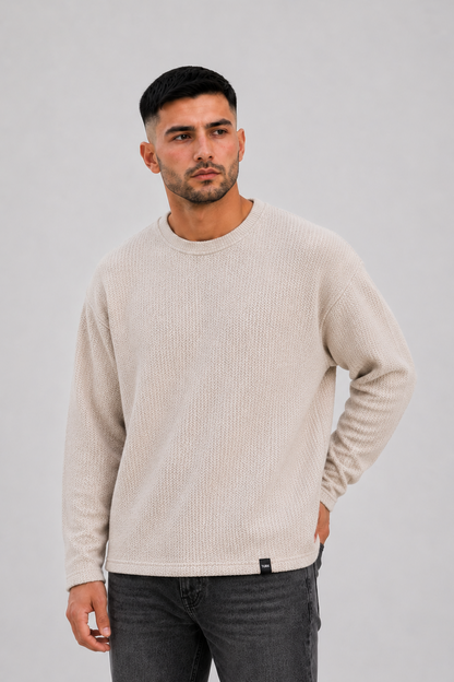 Buzo Hilo Tejido Jamaica Beige