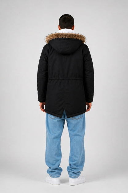 Parka Gabardina Alaska Negro