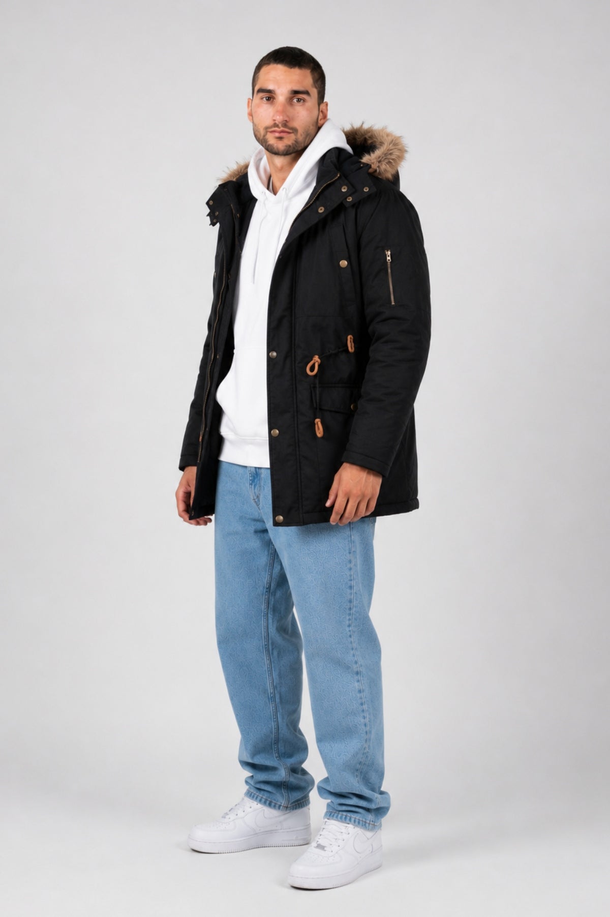 Parka Gabardina Alaska Negro