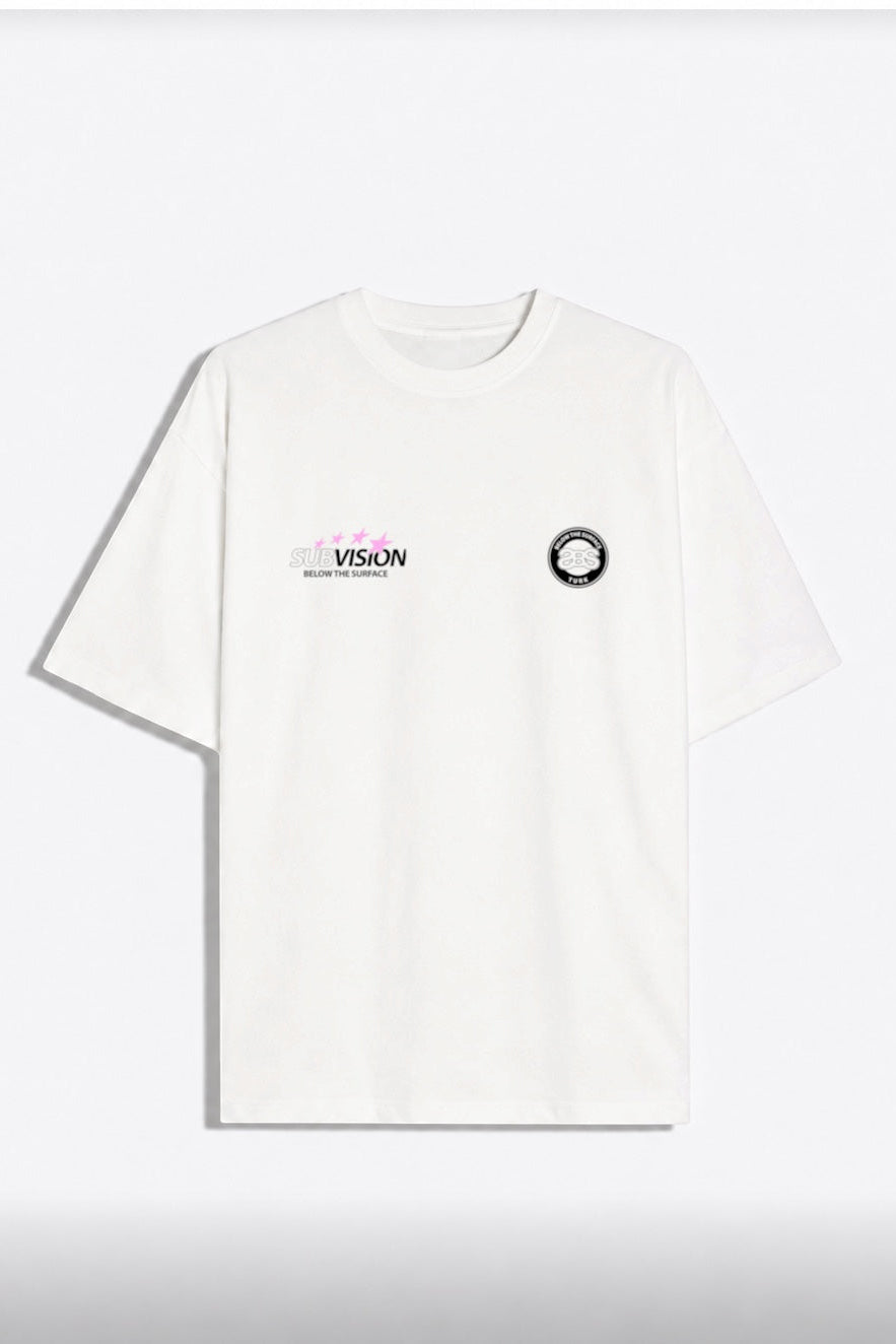 Remera Oversize Vision Blanco