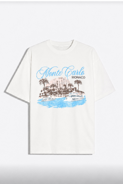 Remera Oversize MoteCarlo Blanco
