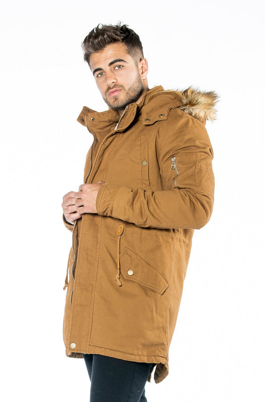 Parka Gabardina Alaska Marrón