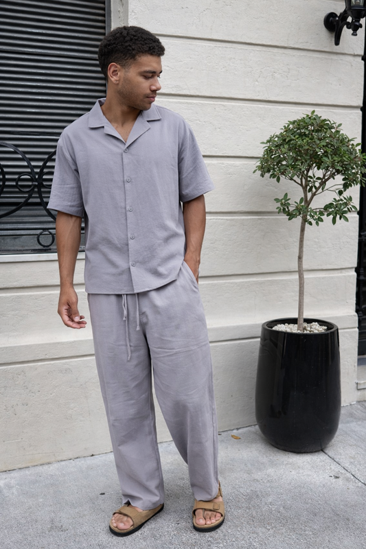 Camisa + Pantalón Gris