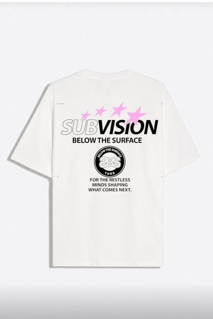 Remera Oversize Vision Blanco