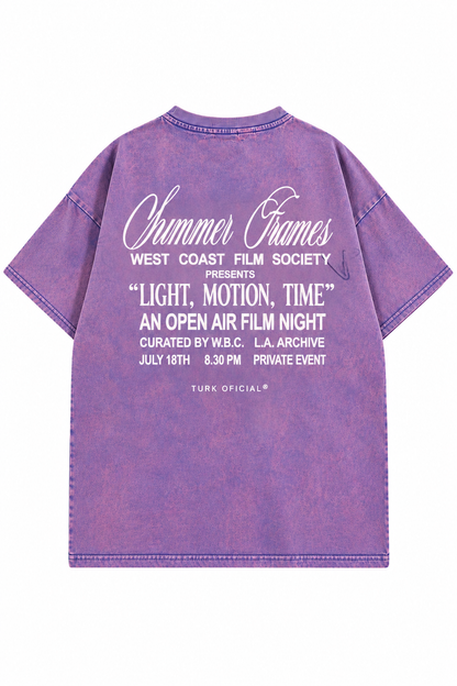 Remera Oversize stonewash summer Violeta