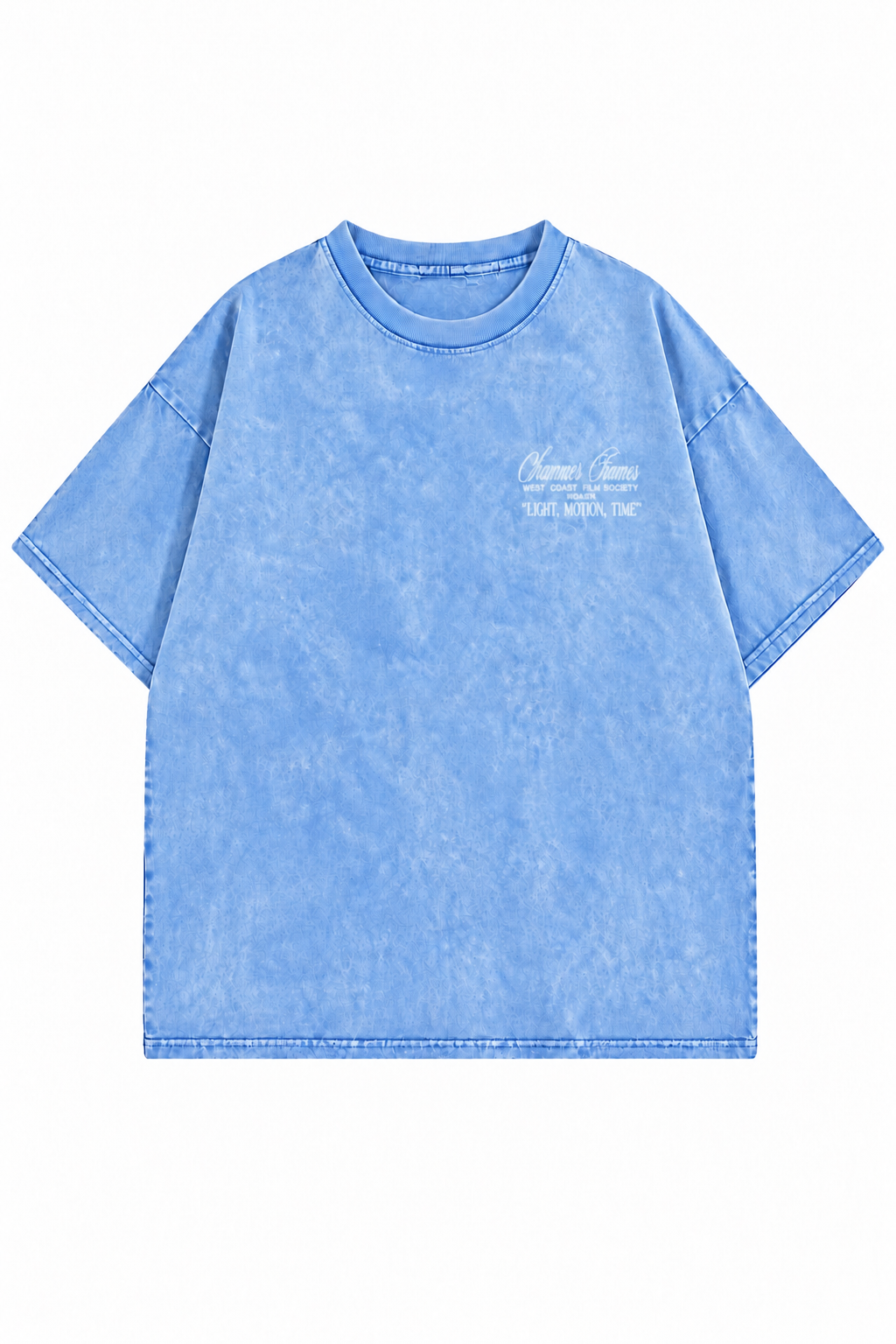 Remera oversize stonewash summer Celeste