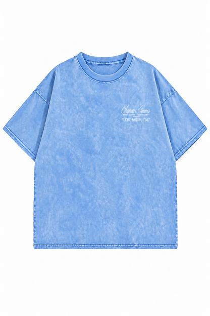 Remera oversize stonewash summer Celeste