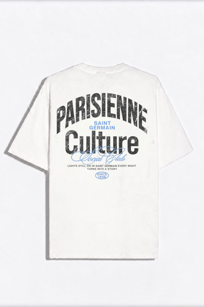 Remera Oversize Parisienne Blanco