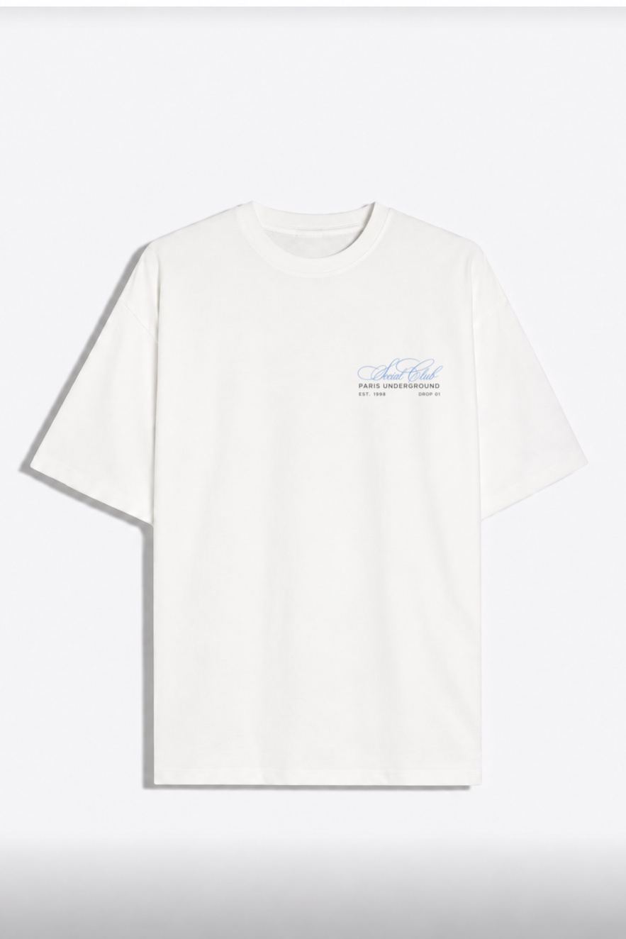 Remera Oversize Parisienne Blanco