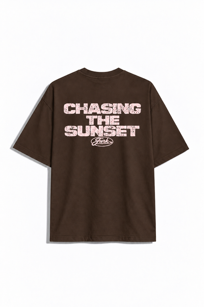 Remera Oversize Chasing Marron