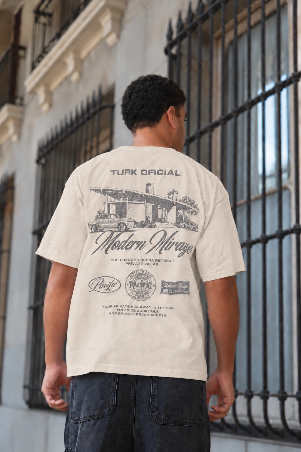 Remera Oversize Modern Beige