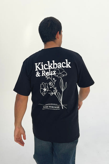 Remera Flowers Negro