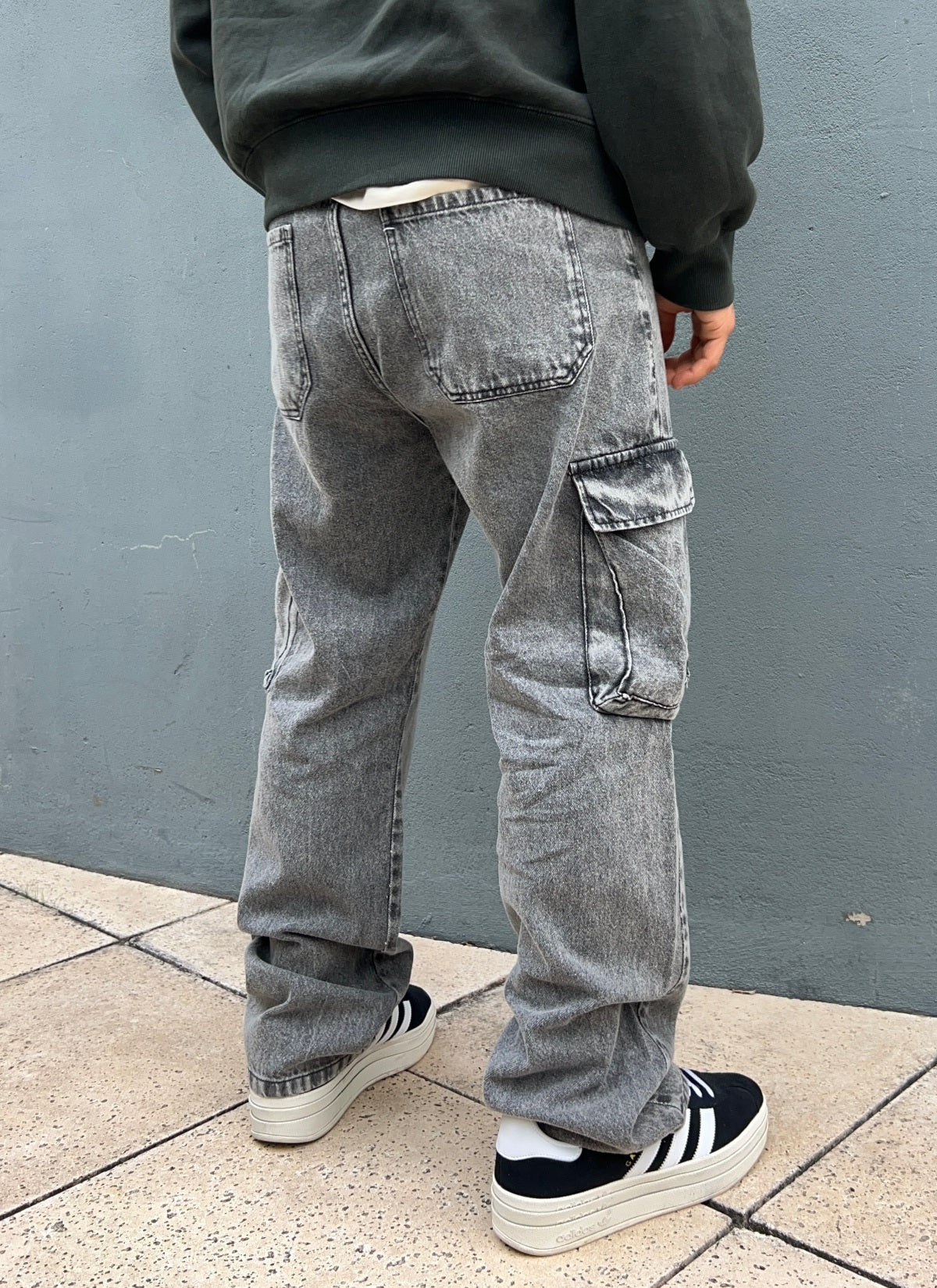 Cargo Baggy Palmer Gris Claro