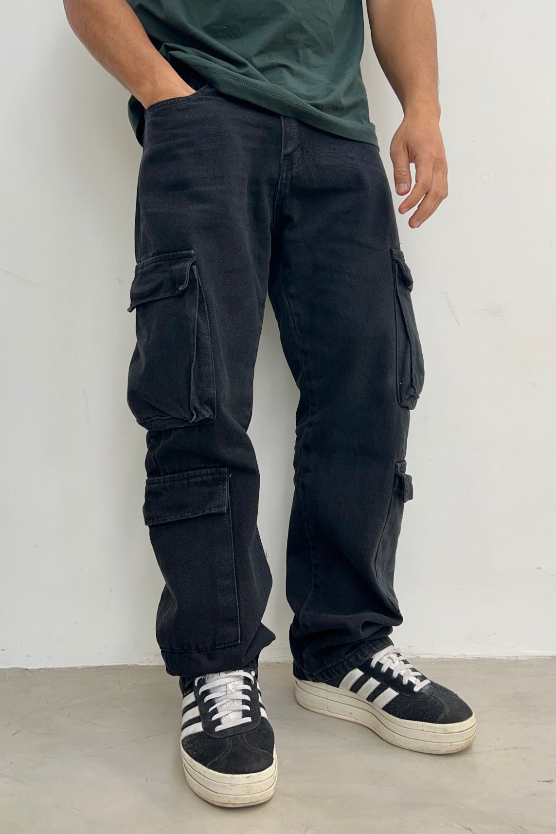 Cargo Baggy 4 Bolsillos Detroit Negro